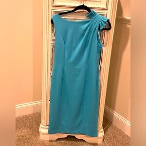 🆕 Calvin Klein blue ruffle sleeveless dress     US Size :6